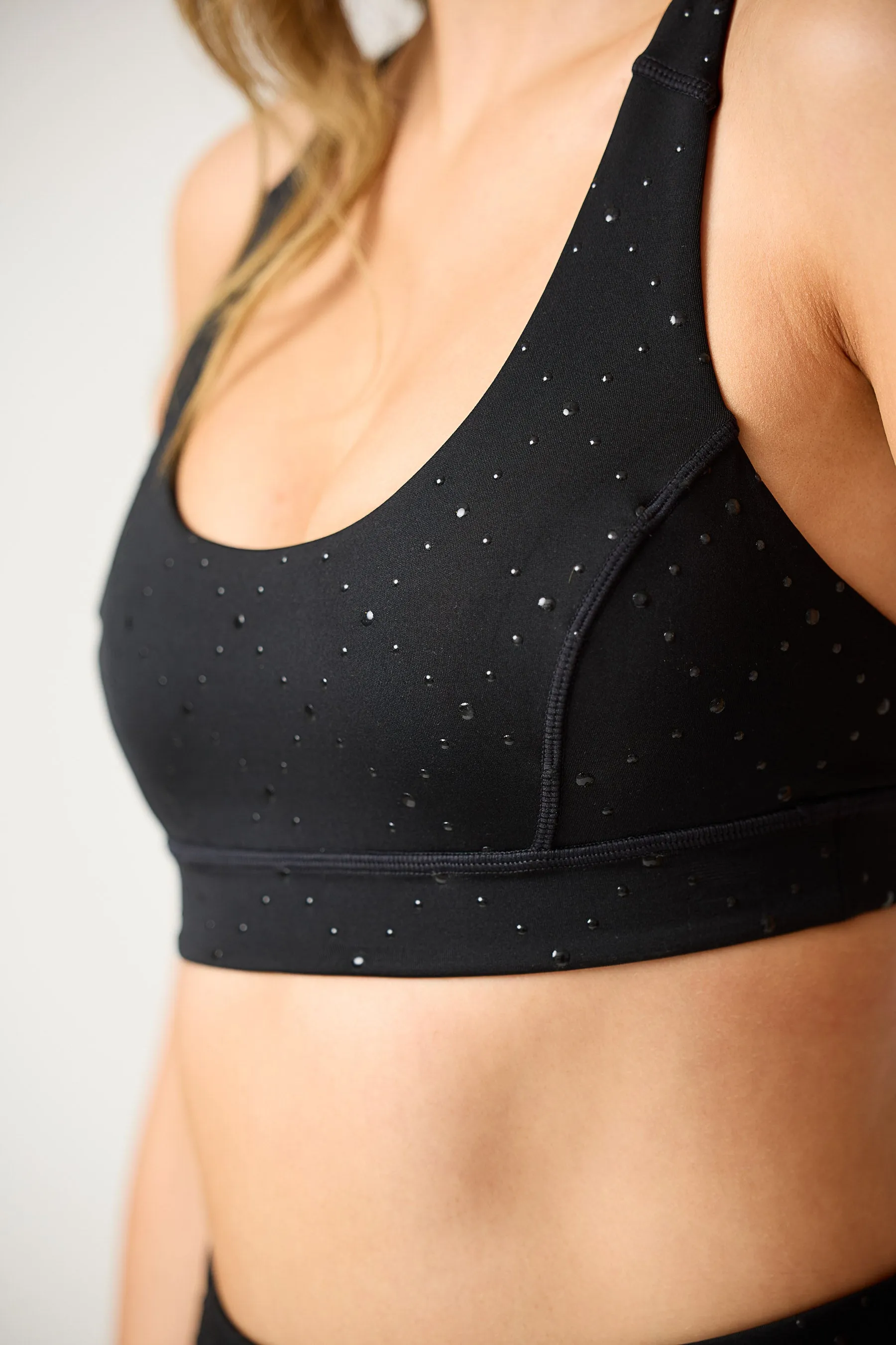 Hermosa Bra in black silicon dot grid