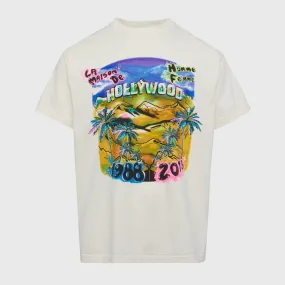 Hollywood Graphic Tee Cream