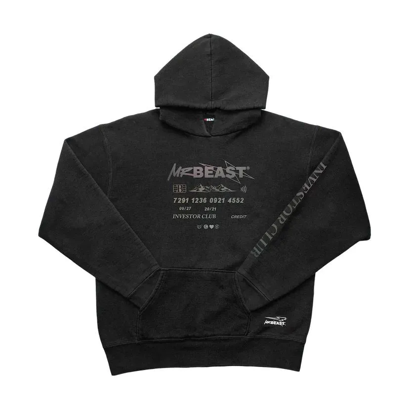 INVESTOR 3M REFLECTIVE HOODIE - BLACK