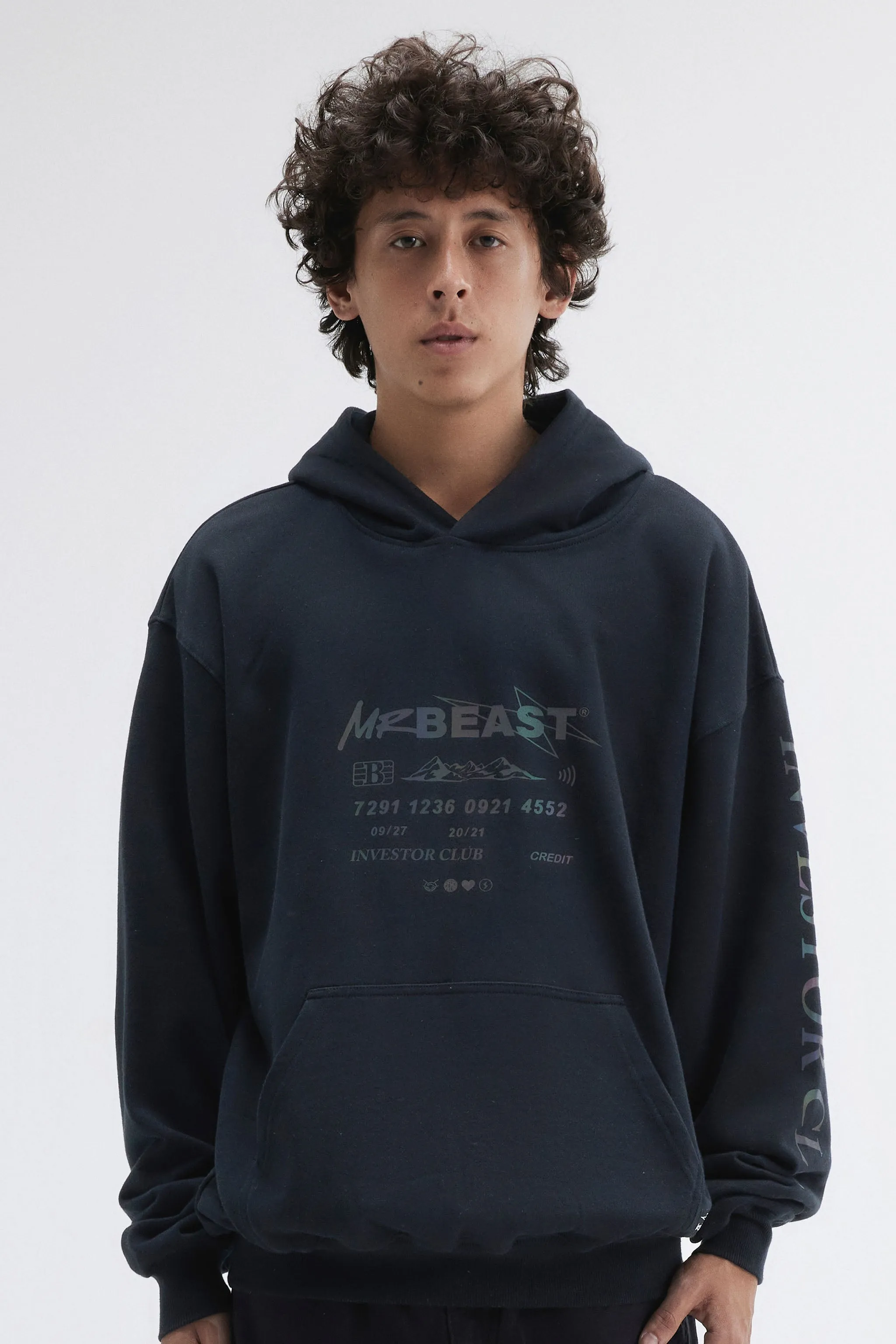 INVESTOR 3M REFLECTIVE HOODIE - BLACK