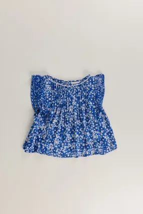 Kids Blouse Amber - Blue Antibes