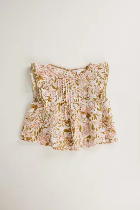 Kids Blouse Amber - Green Menton