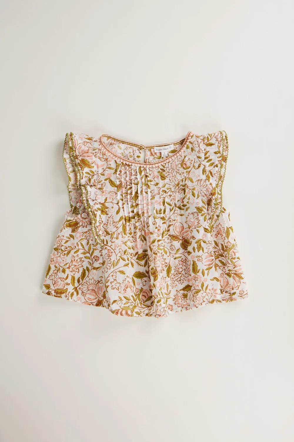 Kids Blouse Amber - Green Menton
