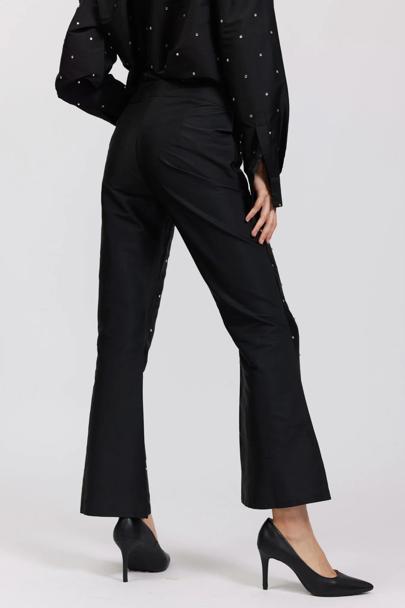Lawyer Pant in Black Rhinestone