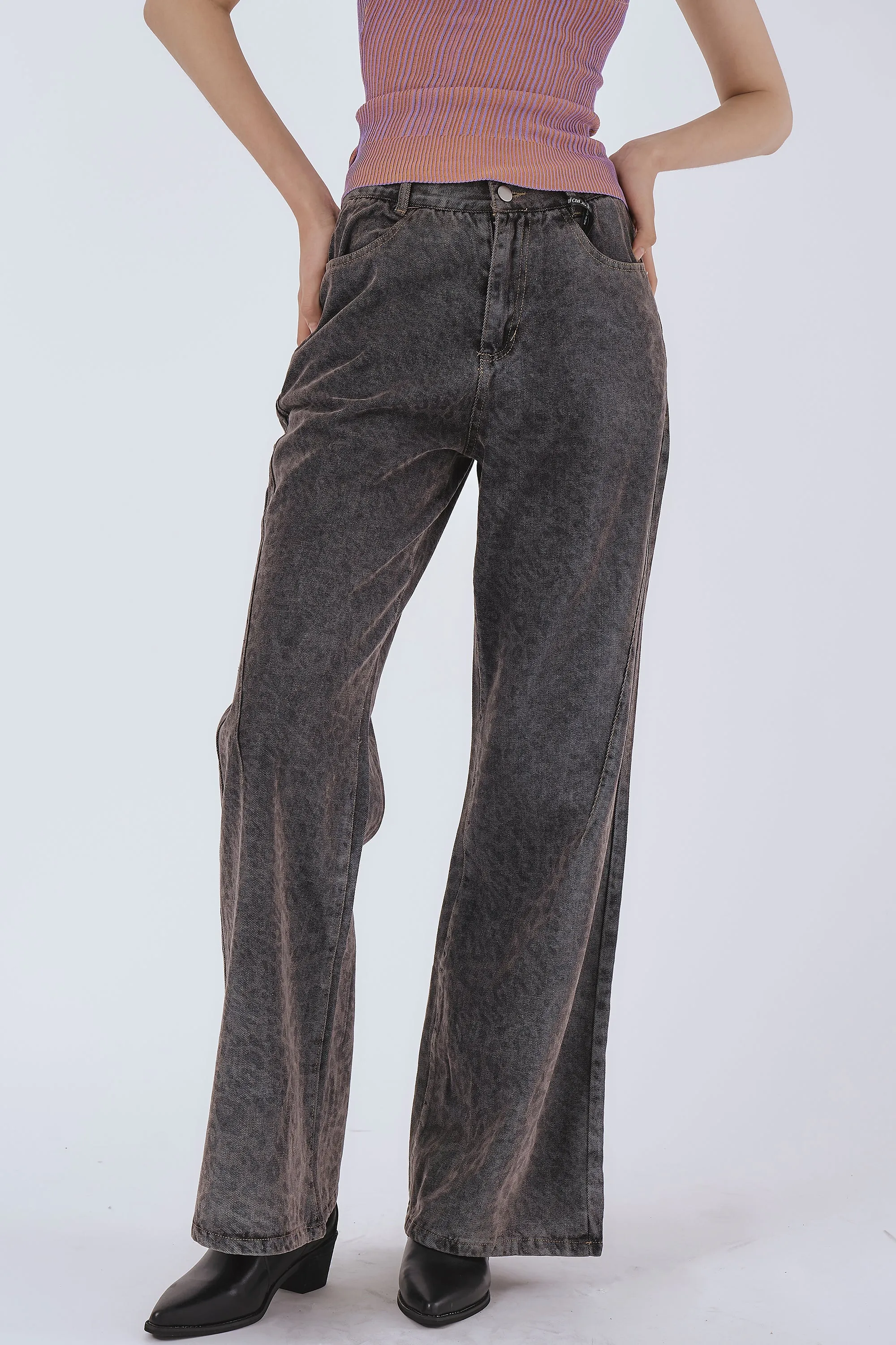 Layla Leopard Wide Leg Jeans