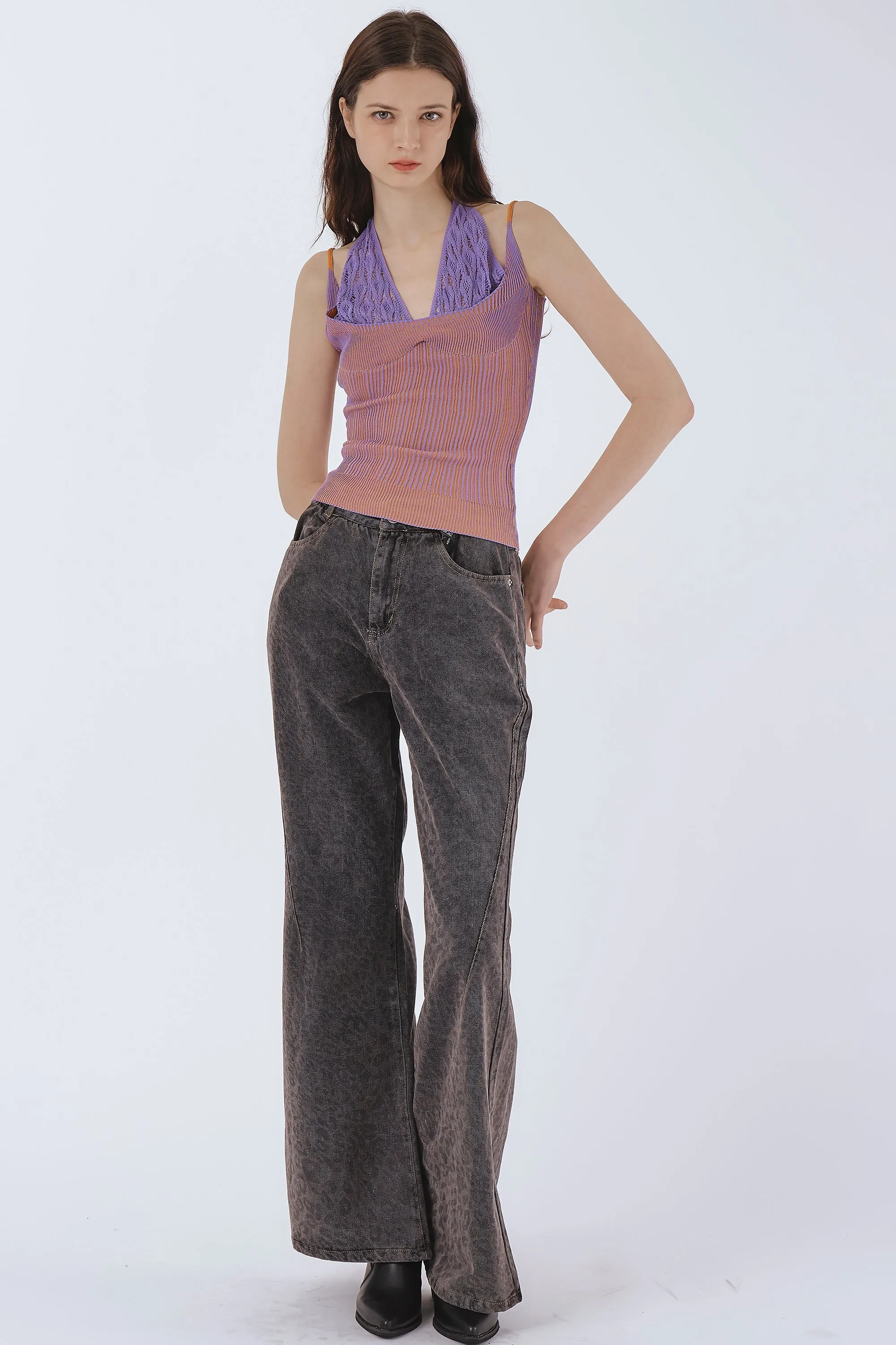 Layla Leopard Wide Leg Jeans