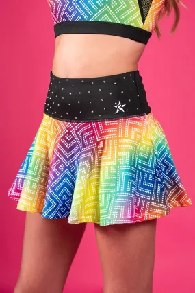 Legendary Flouncy Skirt in Mod Rainbow