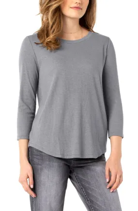 Liverpool 3/4 Sleeve Knit Tee (solid)