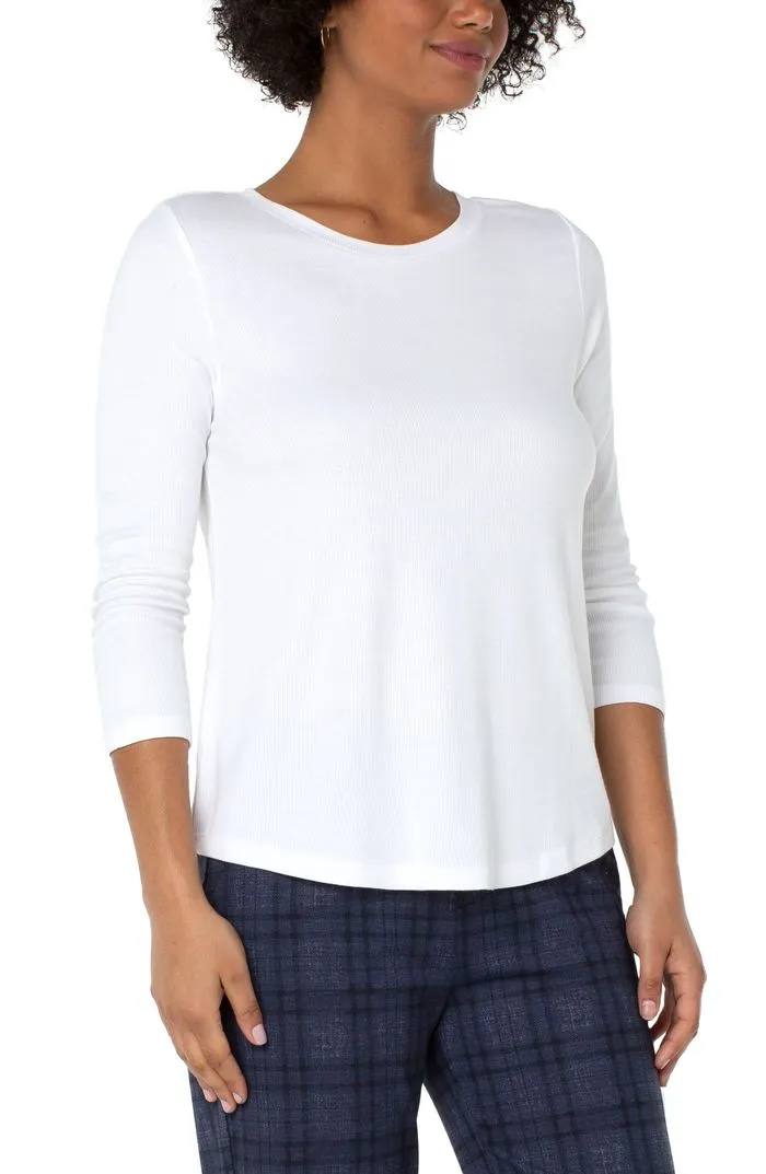 Liverpool 3/4 Sleeve Knit Tee (solid)