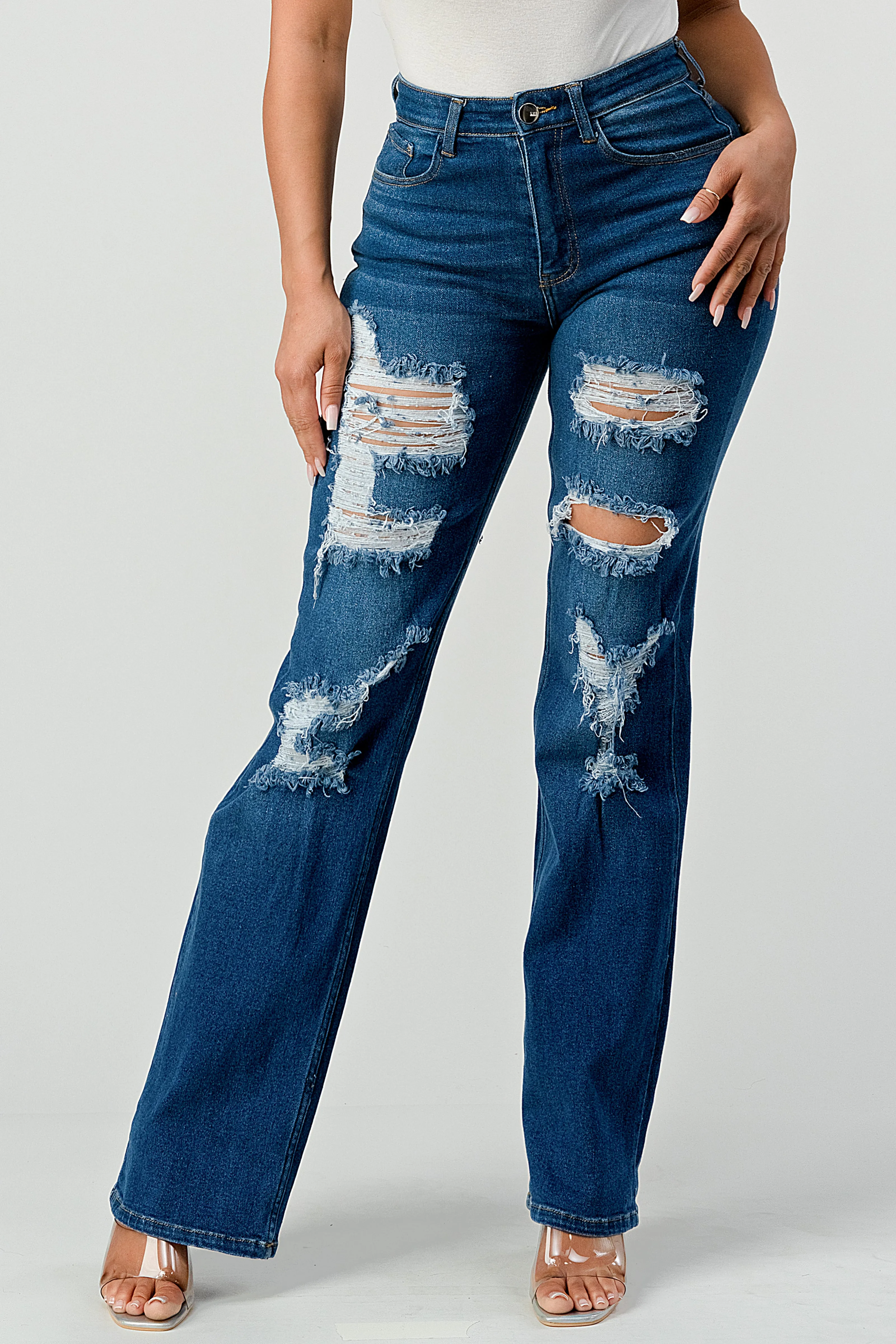 LM-032 WIDE LEG JEANS INDIGO