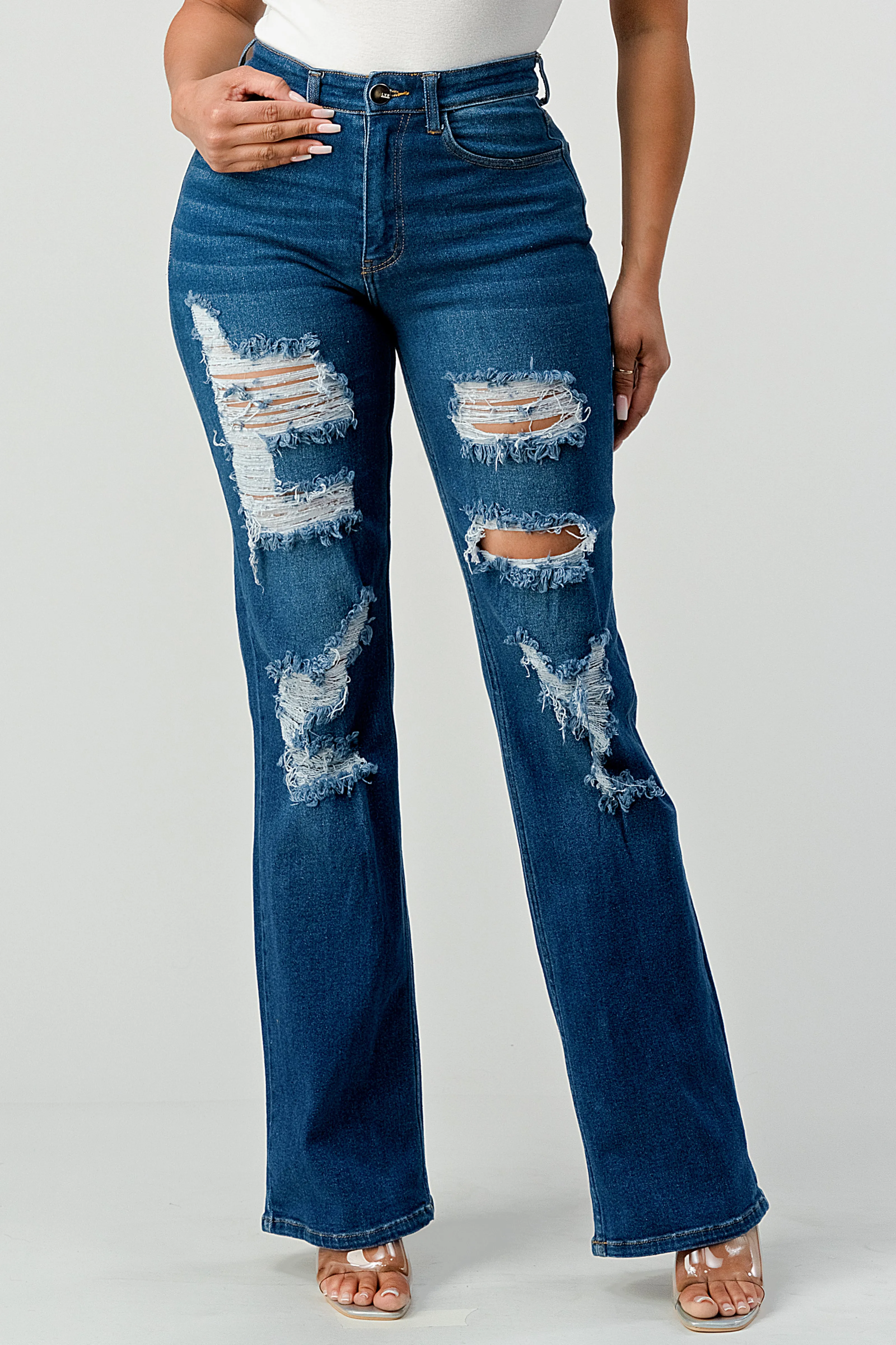 LM-032 WIDE LEG JEANS INDIGO