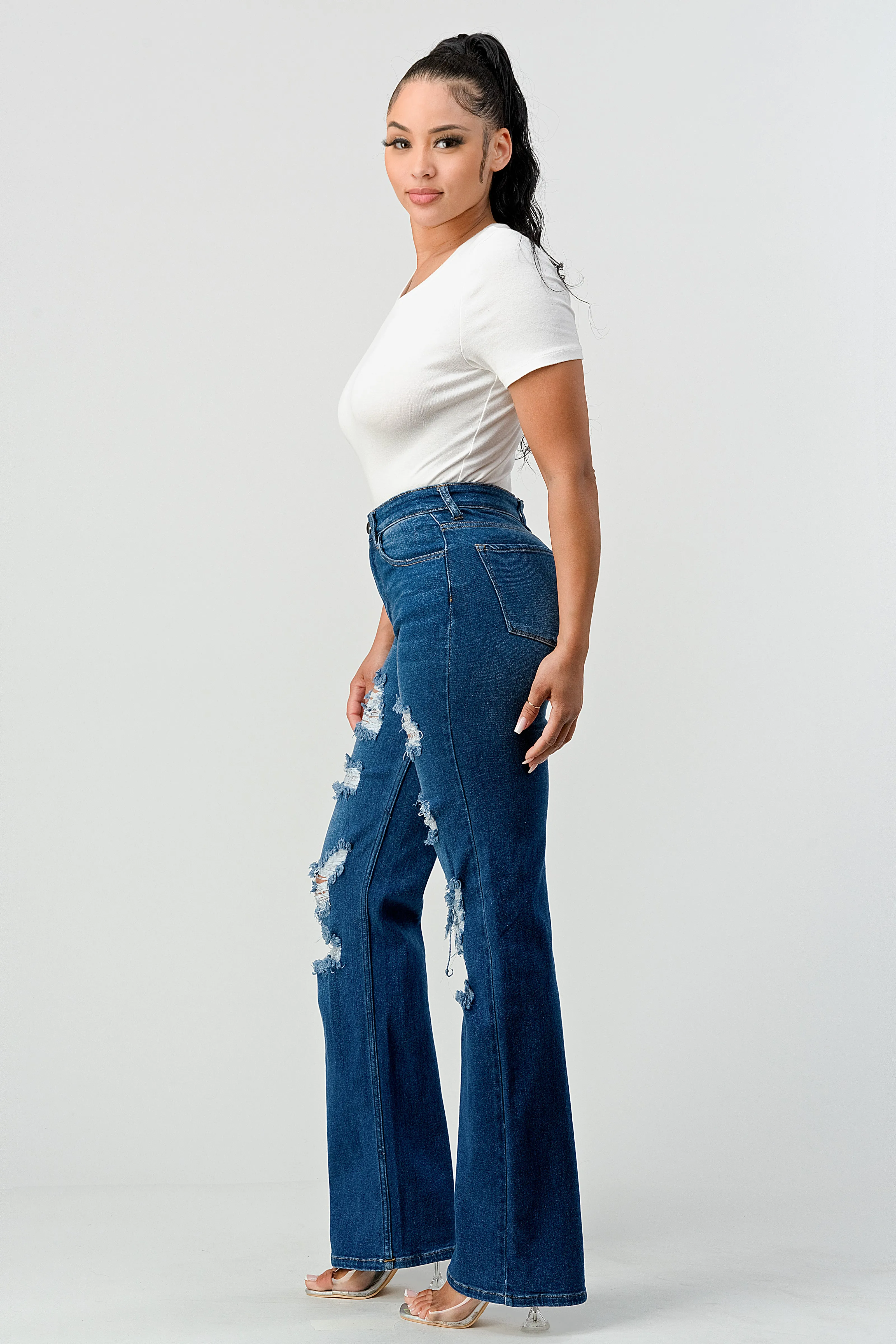 LM-032 WIDE LEG JEANS INDIGO