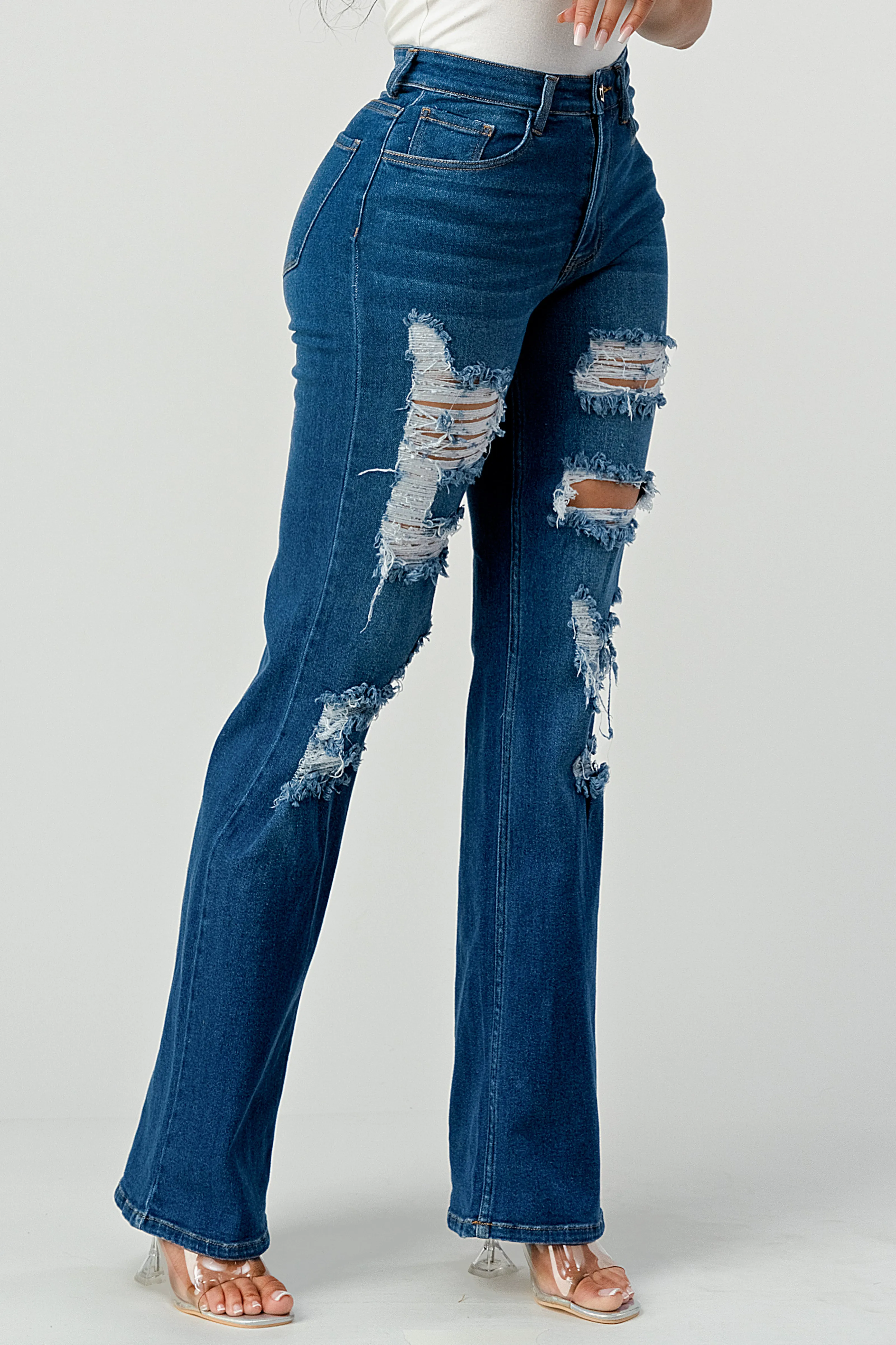 LM-032 WIDE LEG JEANS INDIGO