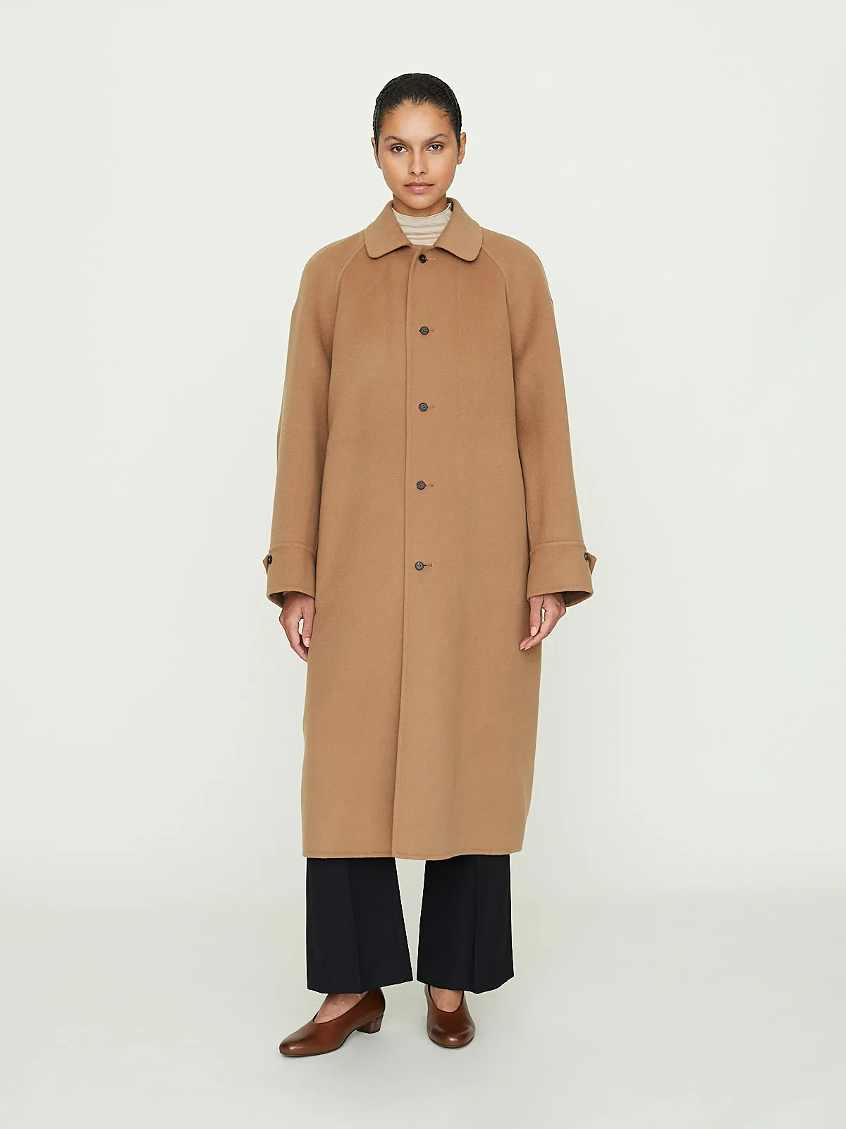 Long Coat in Camel