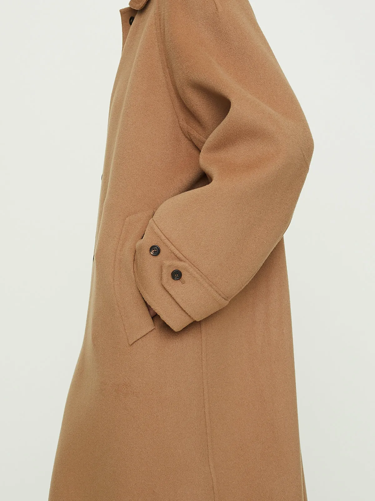 Long Coat in Camel