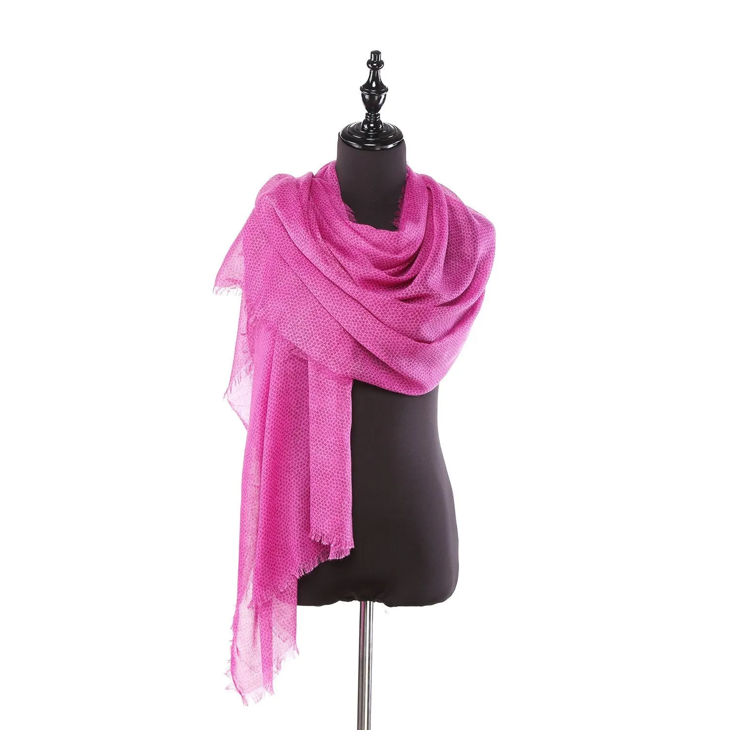 Long Viscose Scarf Plain Pink Color COT207