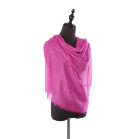 Long Viscose Scarf Plain Pink Color COT207