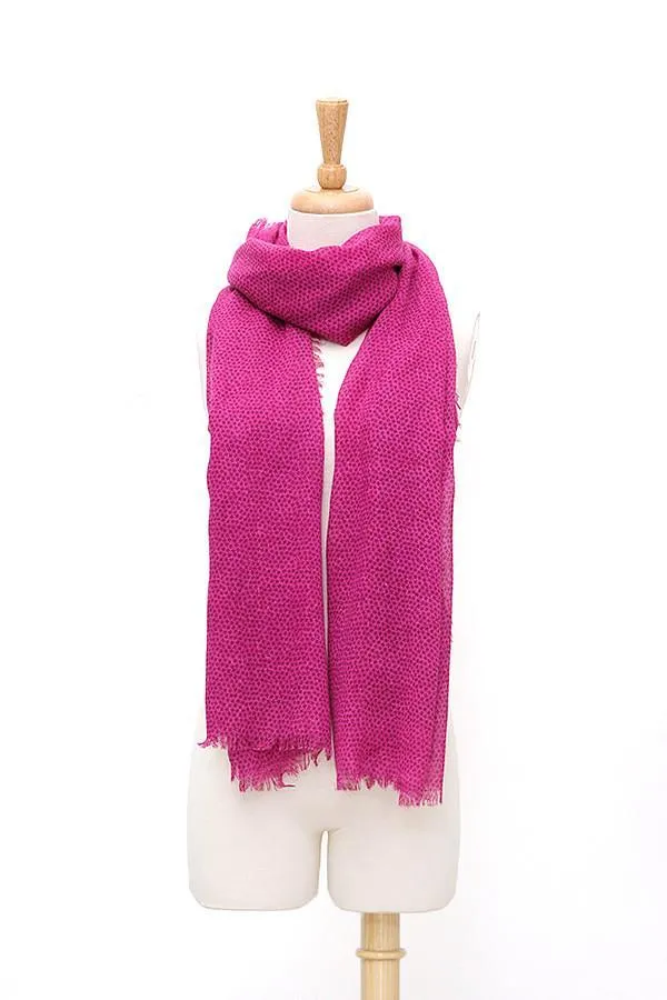 Long Viscose Scarf Plain Pink Color COT207