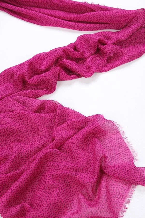 Long Viscose Scarf Plain Pink Color COT207