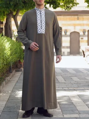 Mus'ab Embroidered Thobe