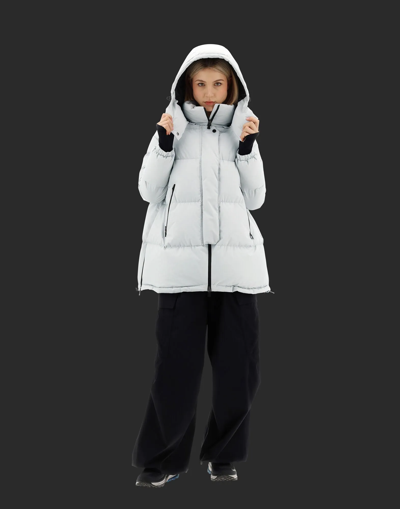 PI128DL11106 Laminar oversized coat