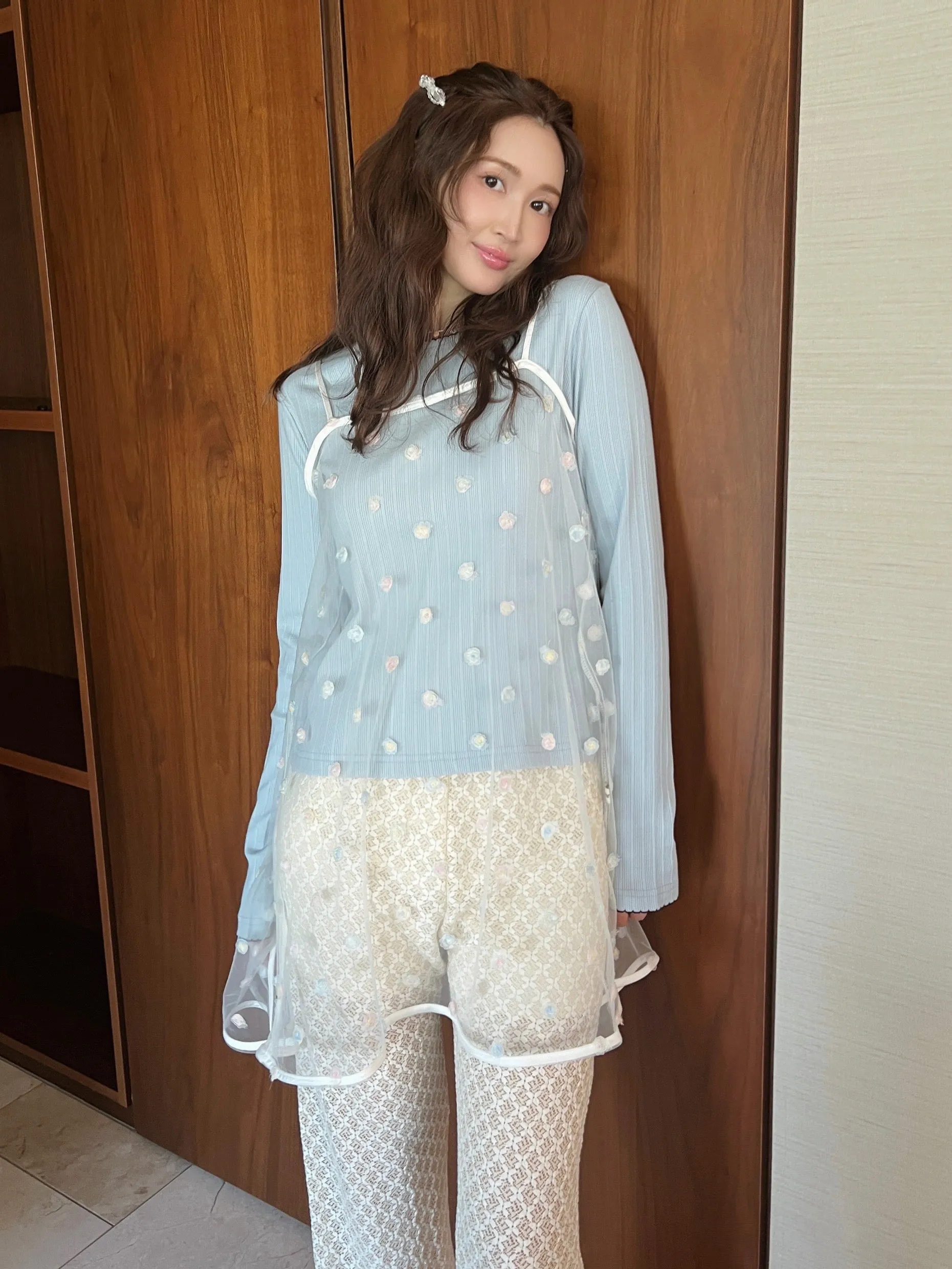 Pure Color Rib Top