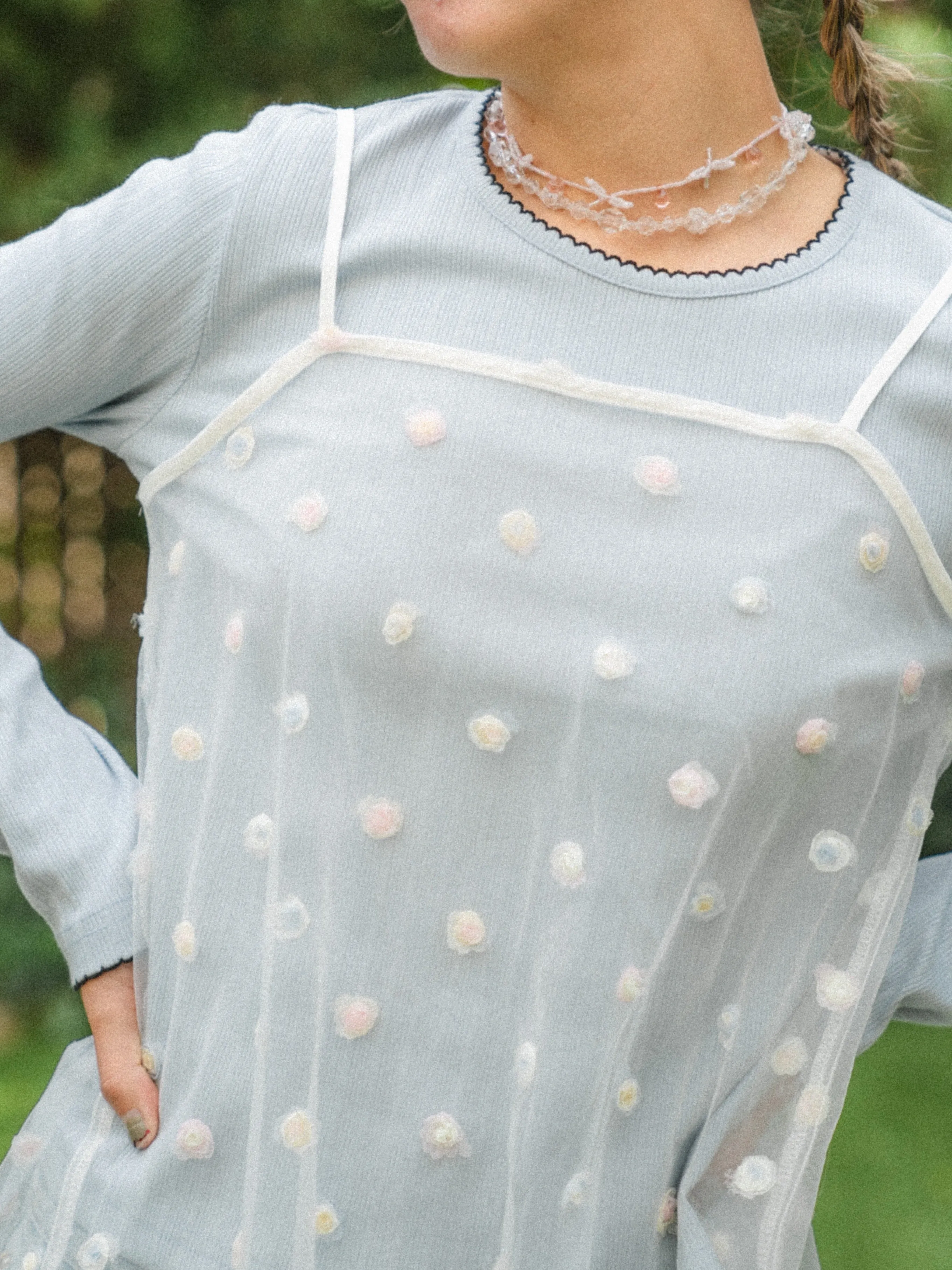 Pure Color Rib Top