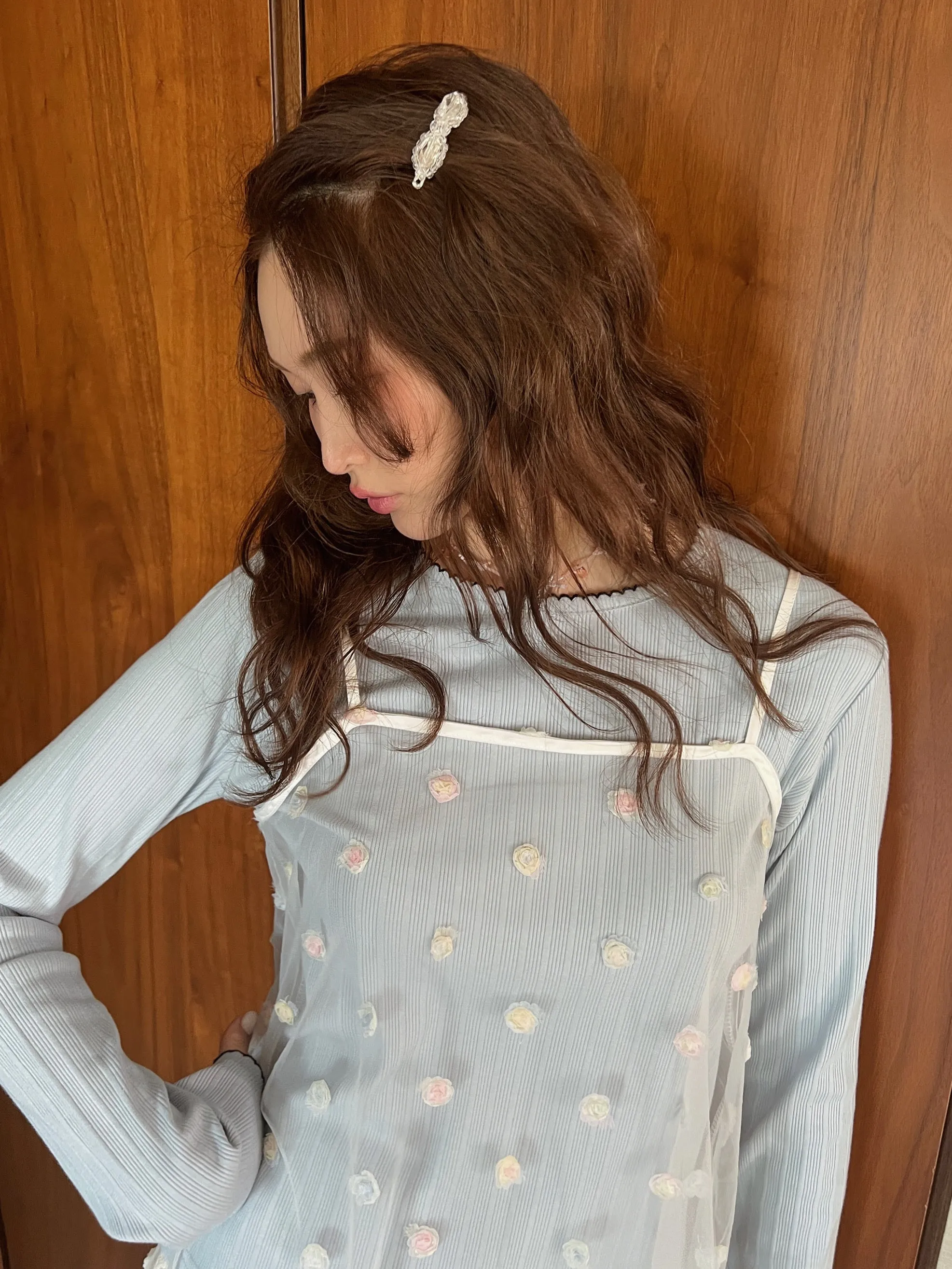 Pure Color Rib Top