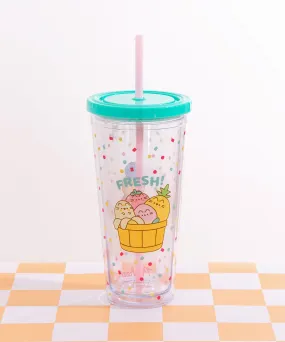 Pusheen Fruits Tumbler