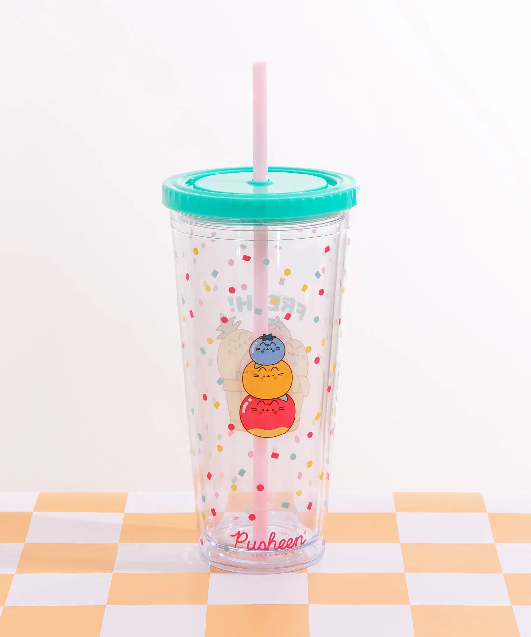 Pusheen Fruits Tumbler