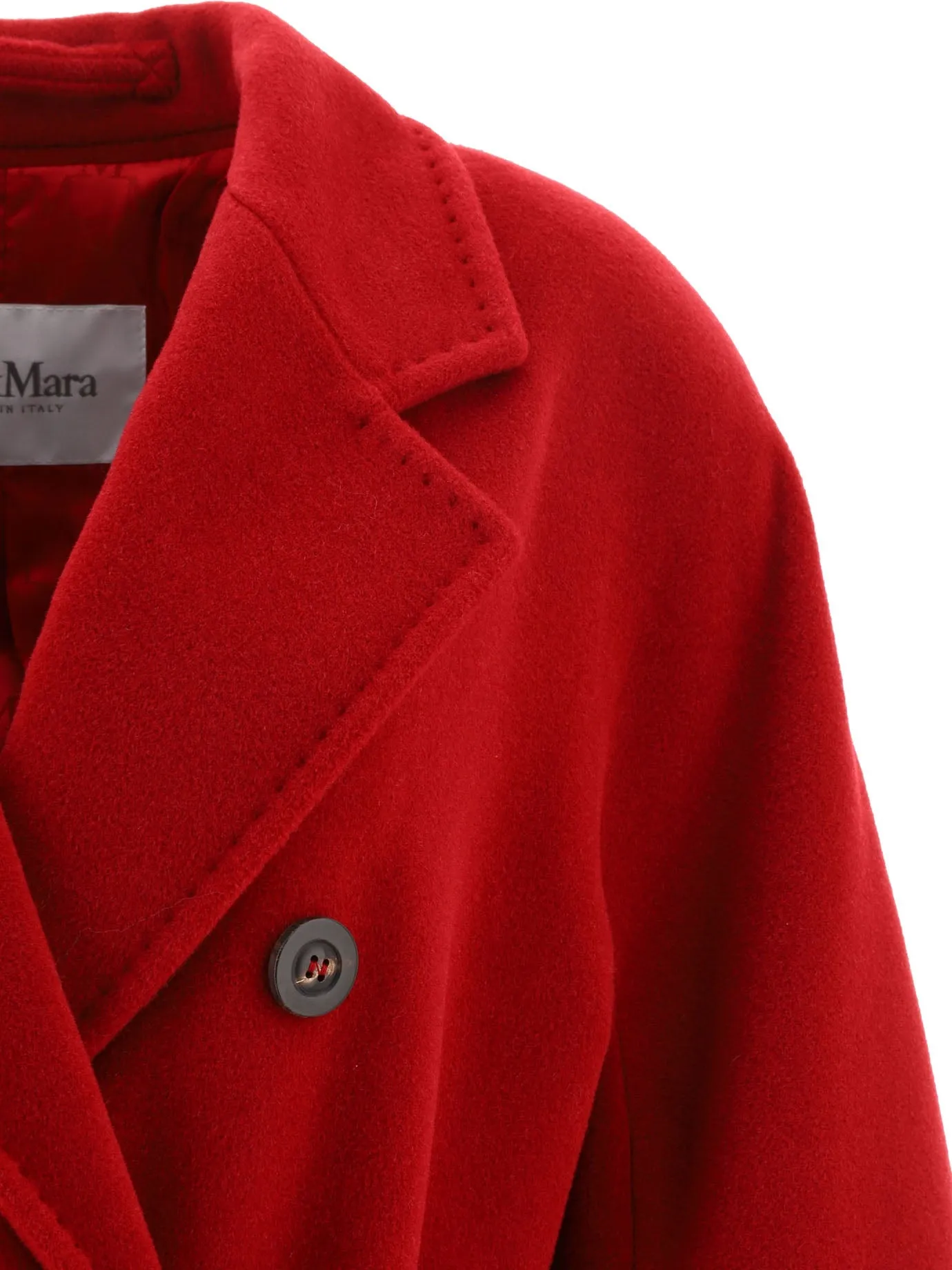 "MADAME" DOUBLE-BREASTED BELTED COAT