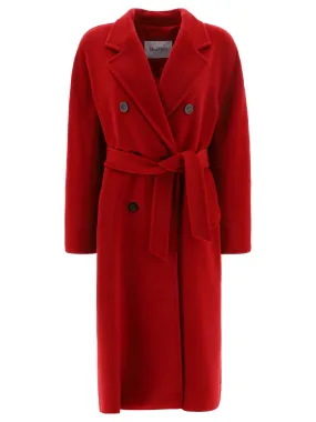 "MADAME" DOUBLE-BREASTED BELTED COAT