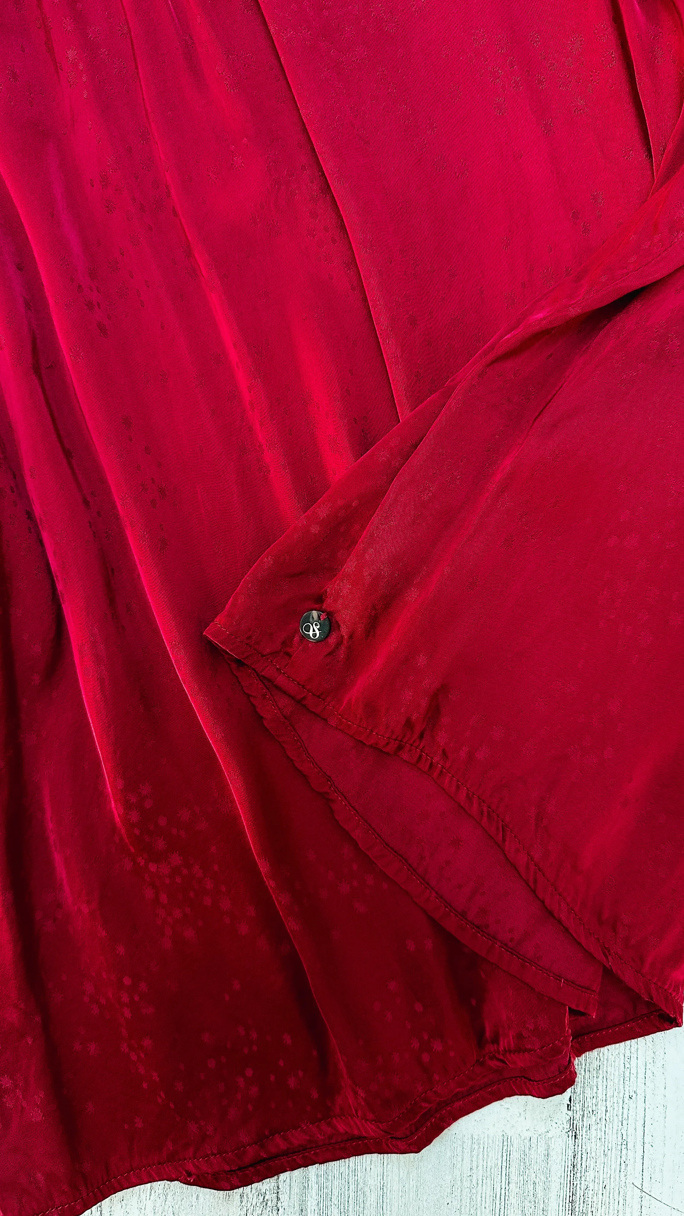 Scotch & Soda Flutter Sleeve Top in Rhubarb (S)