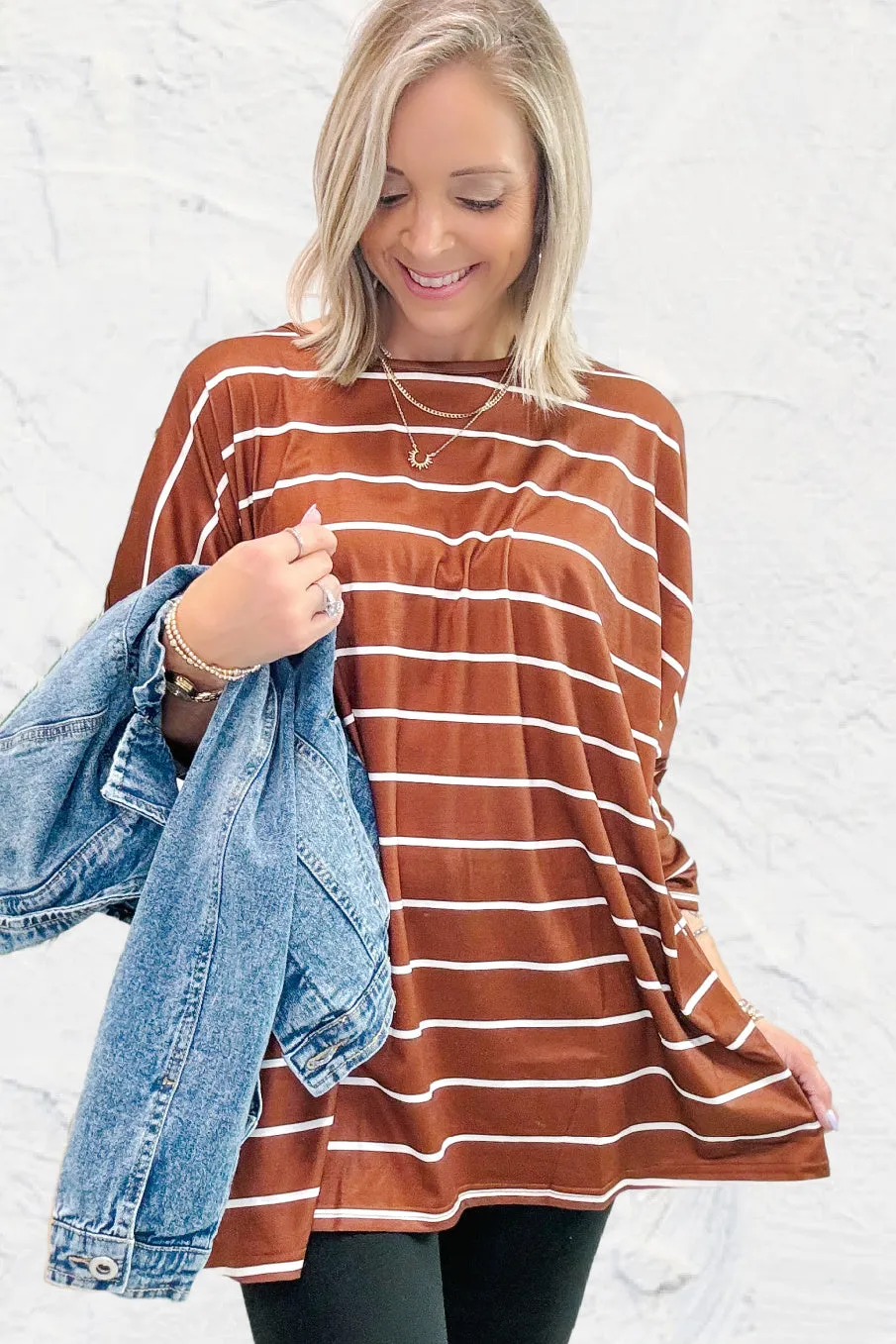 Simple and True Tunic Top - Rust