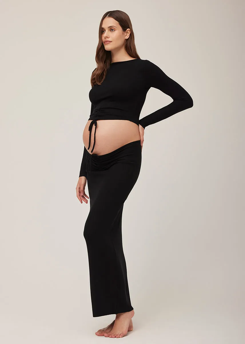 Soft Rib Maxi Skirt