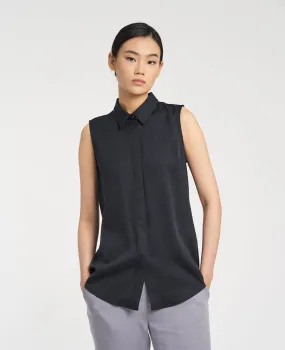 Tencel Sleeveless Shirt