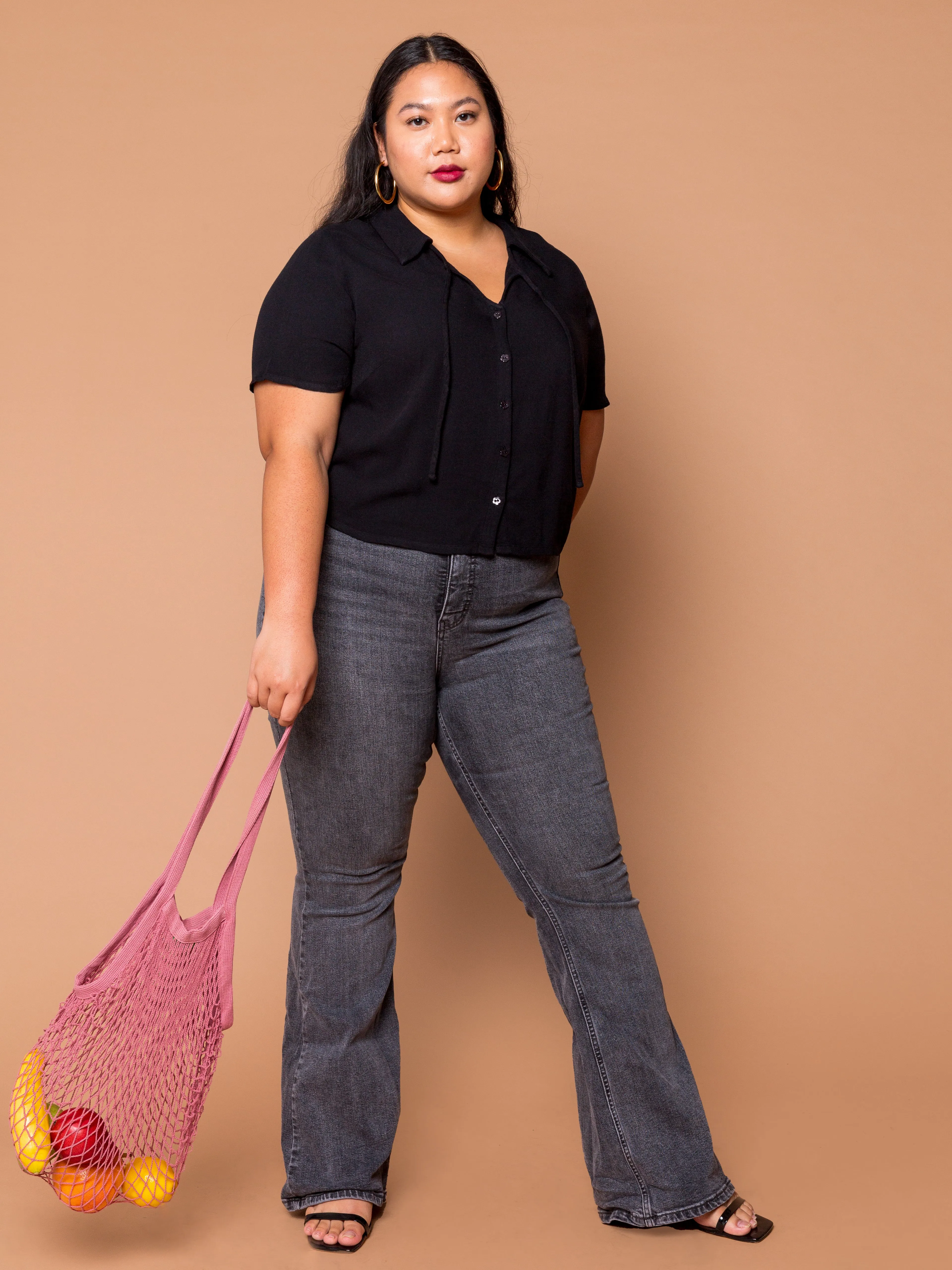 THE SECRETARY TOP ~ Black