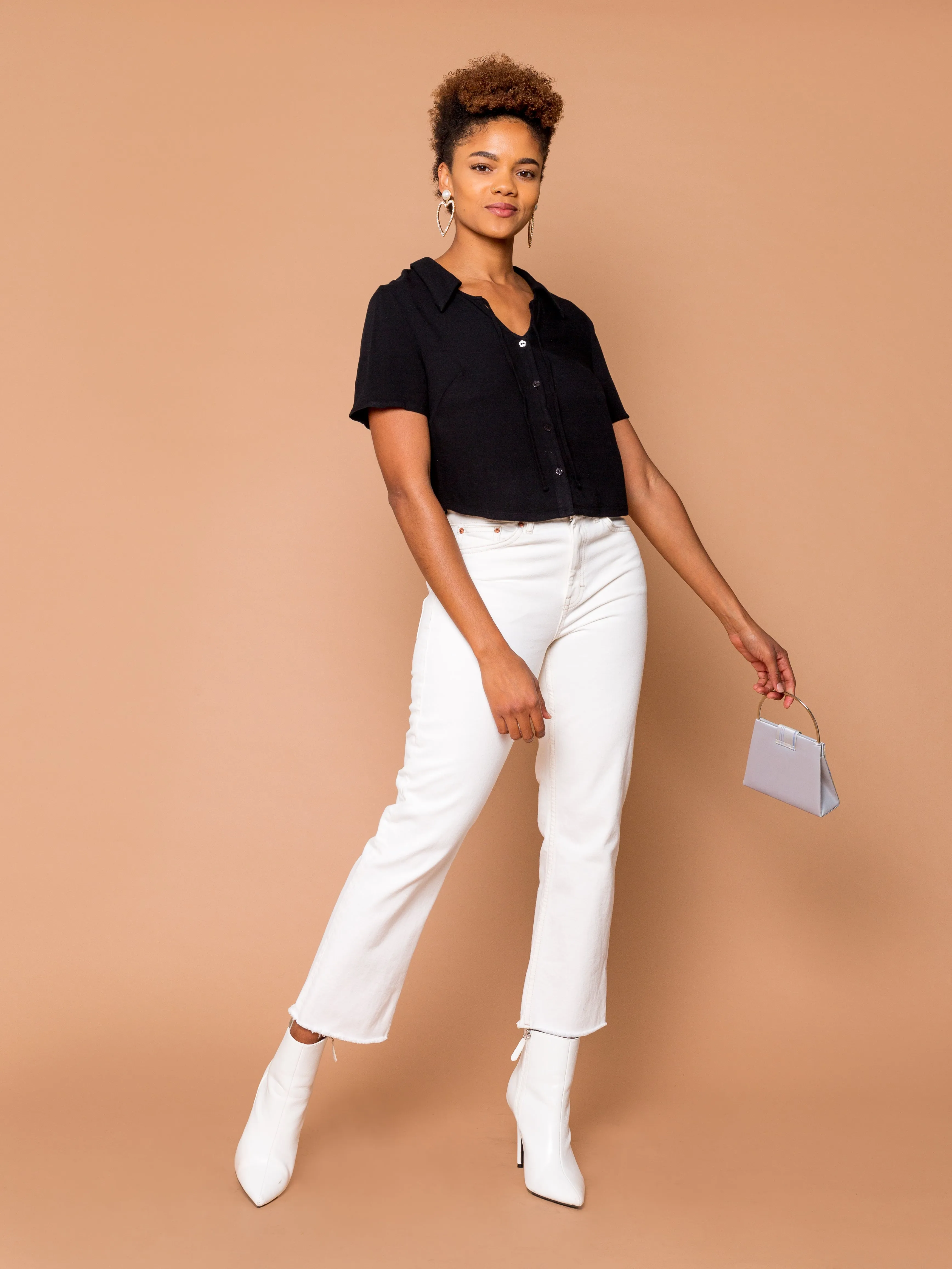 THE SECRETARY TOP ~ Black