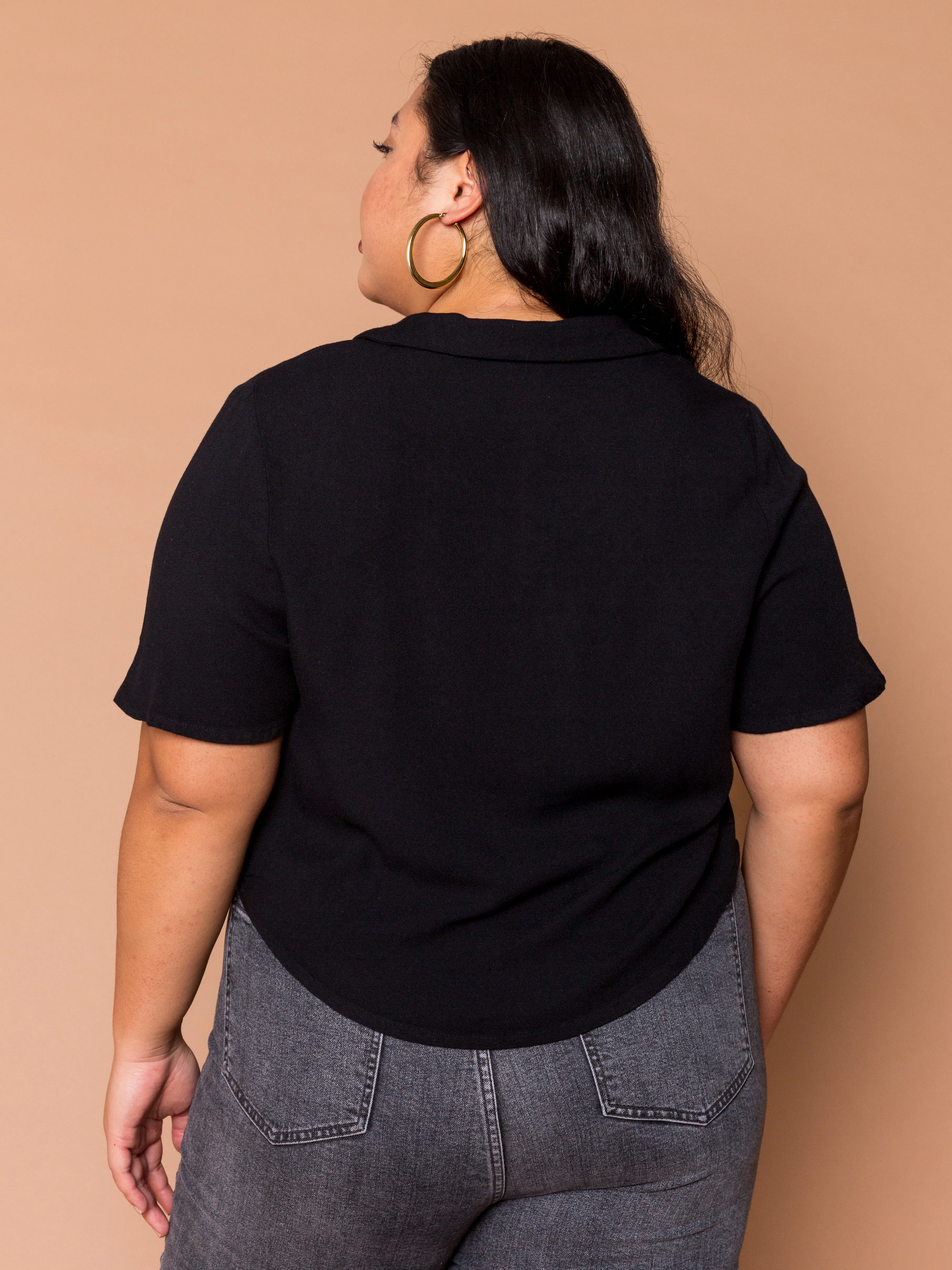 THE SECRETARY TOP ~ Black