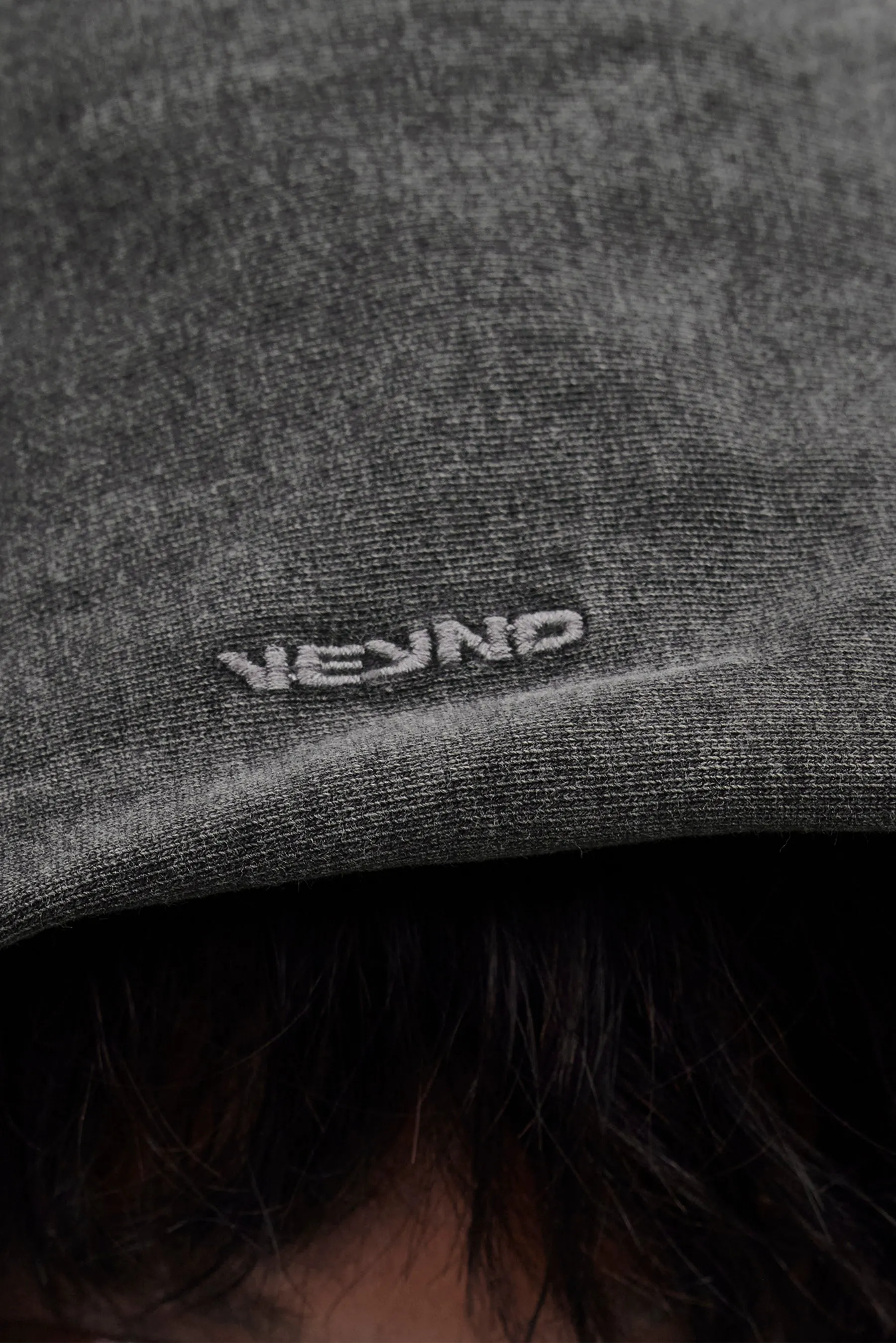 V_LYFE420 BOXY HOODIE - Gray Vintage