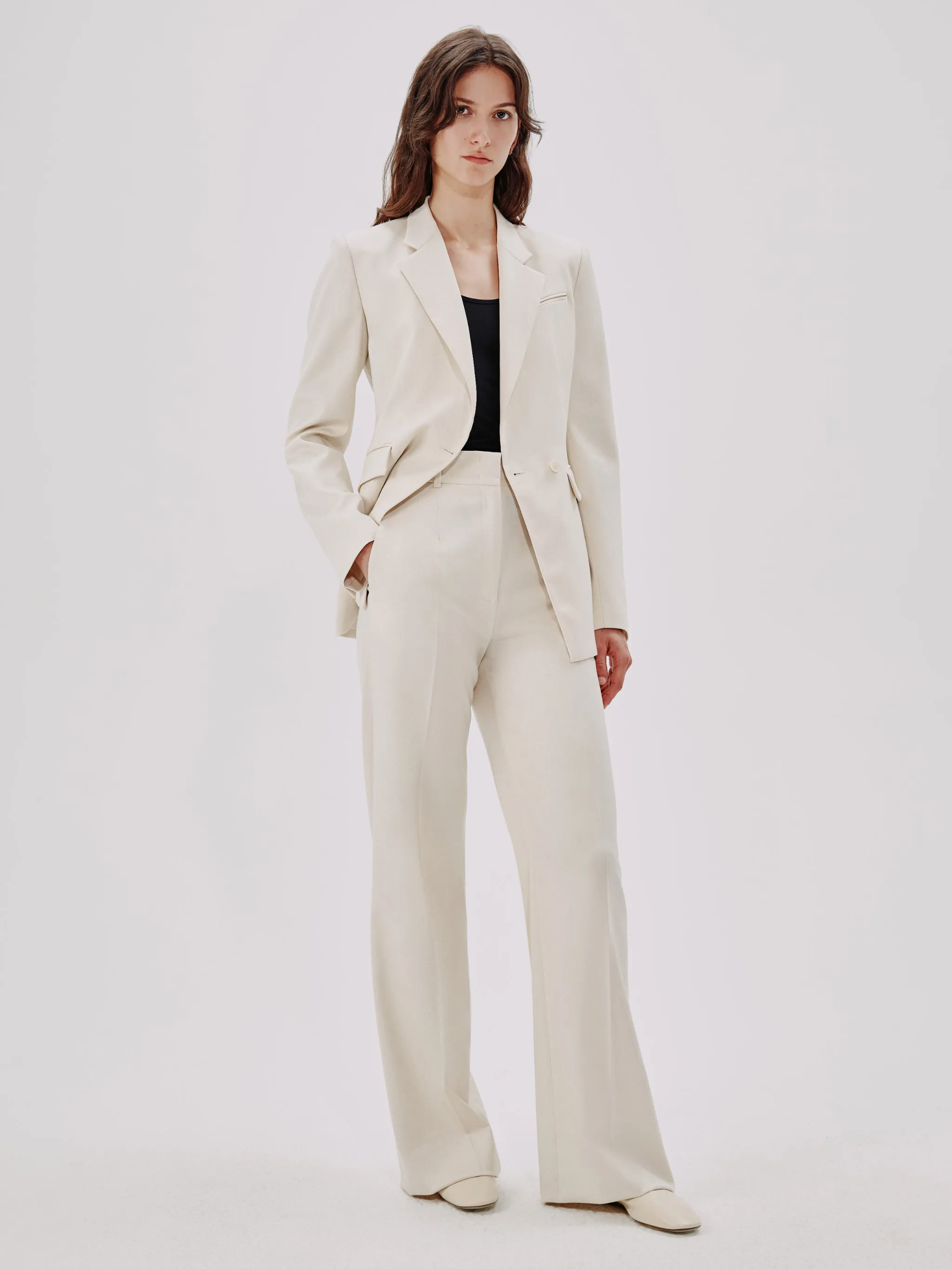 Wide Leg Suit Pant