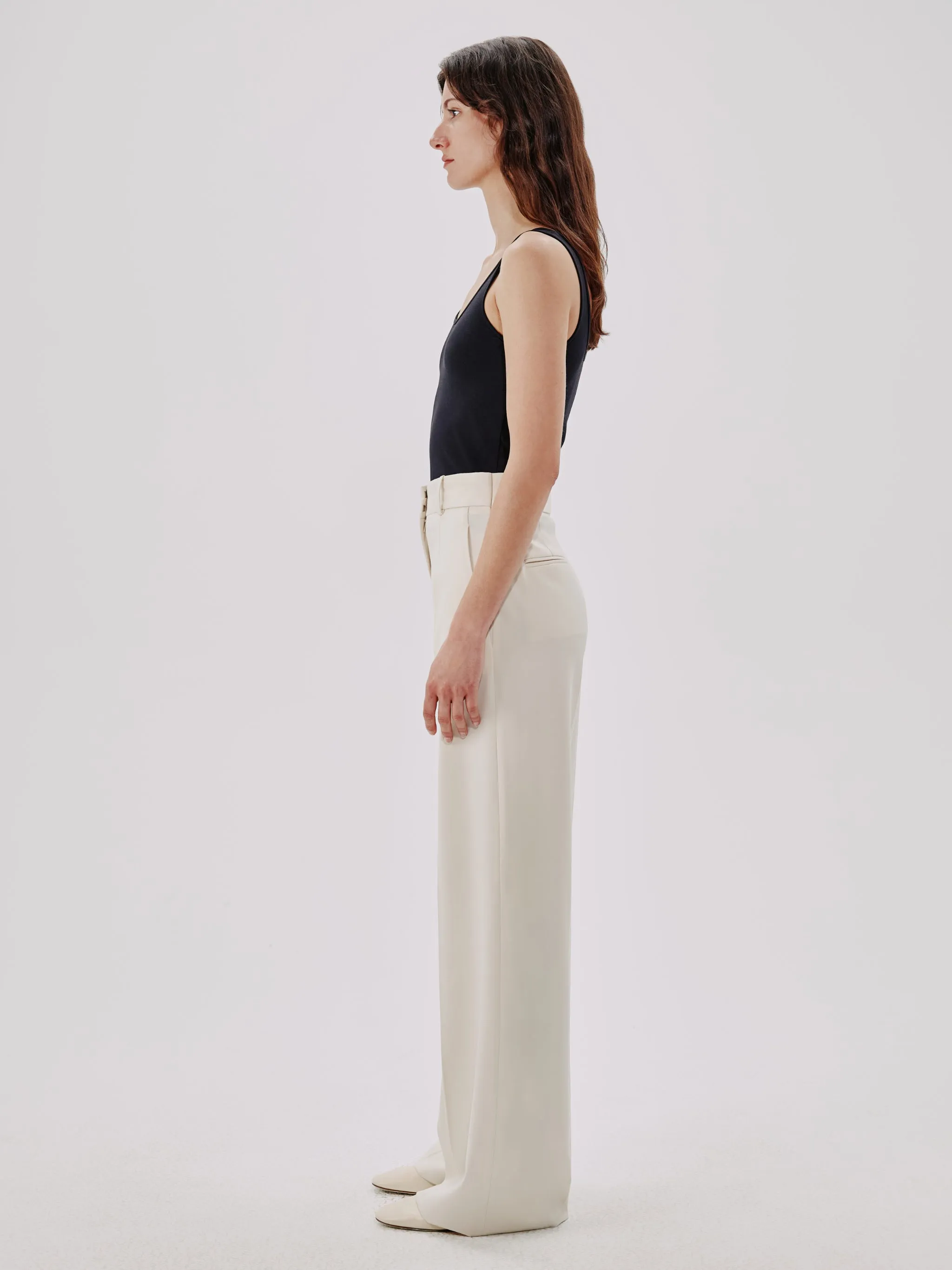 Wide Leg Suit Pant