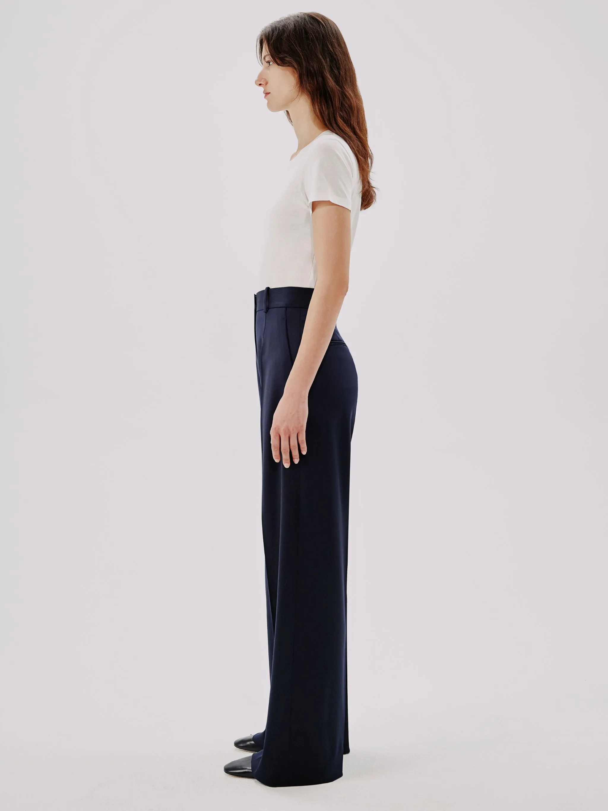 Wide Leg Suit Pant